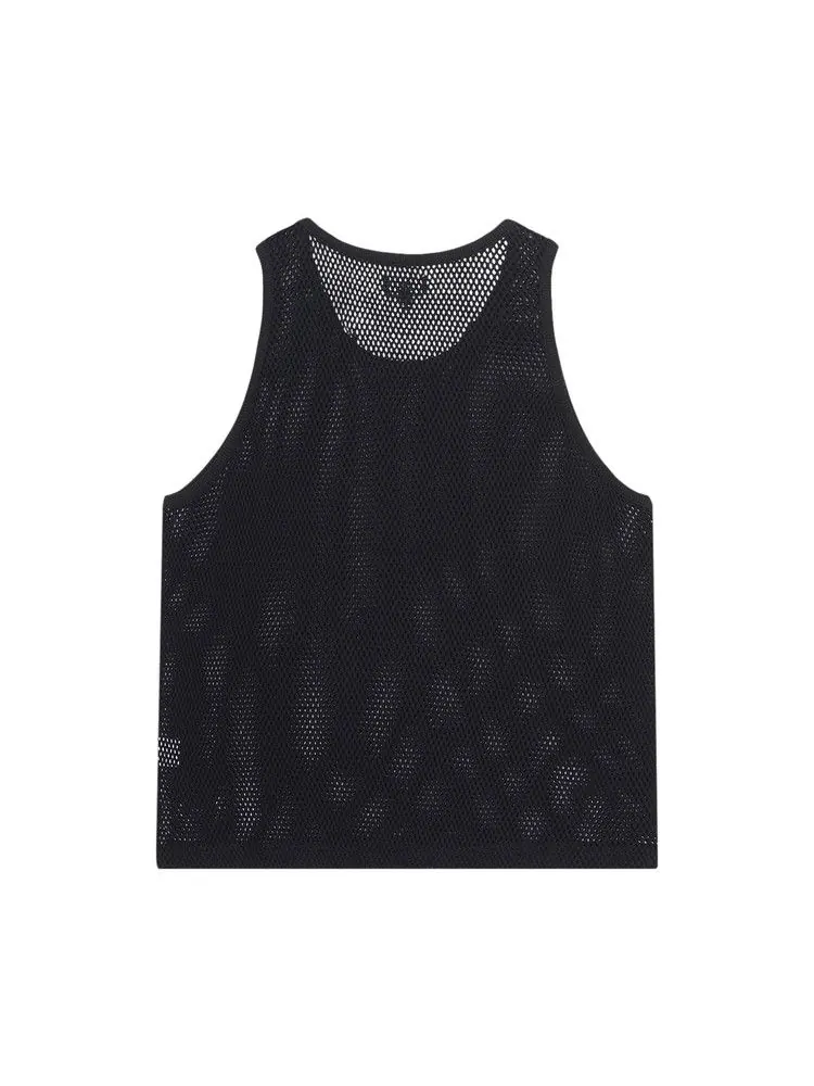 Топ Stussy Big Mesh Tank — изображение 2 из 2, черный
