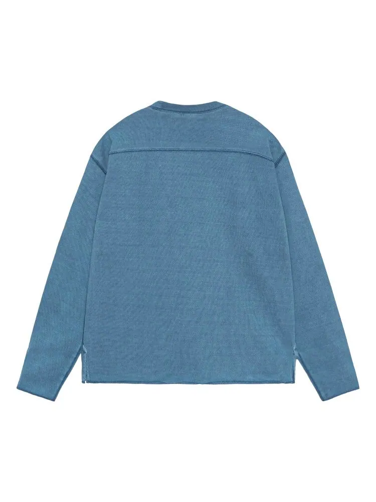 Свитер Stussy Pigment Dyed Football Crew — изображение 2 из 2, синий