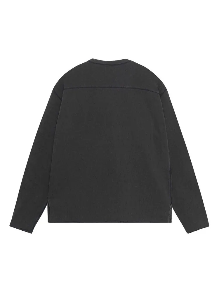 Свитер Stussy Pigment Dyed Football Crew — изображение 2 из 2, черный