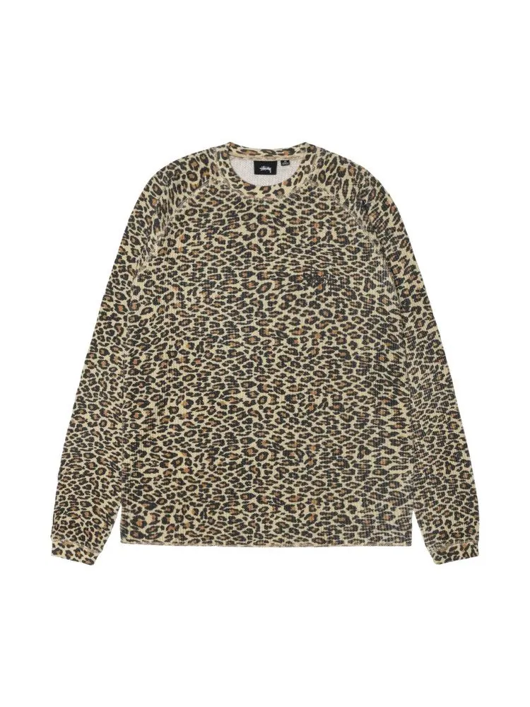 Топ Stussy Basic Thermal — изображение 1 из 2, леопардовый