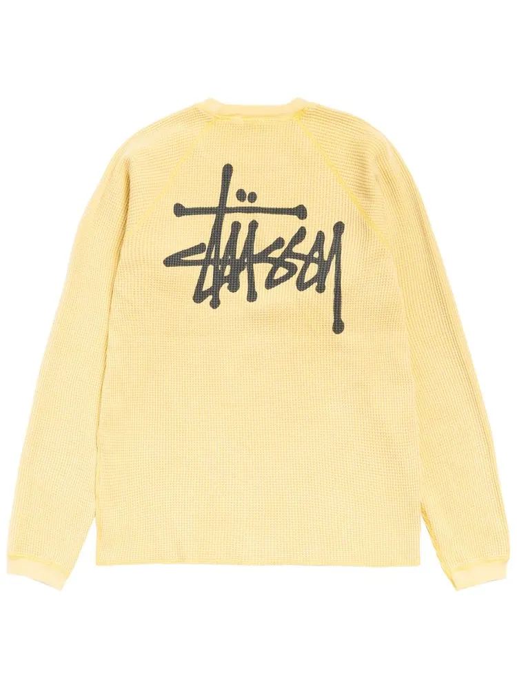 Футболка Stussy Basic Stüssy Thermal — изображение 2 из 2, желтый
