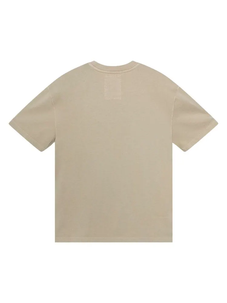 Футболка Stussy Garment Dyed Short-Sleeve Tee — изображение 2 из 2, бежевый