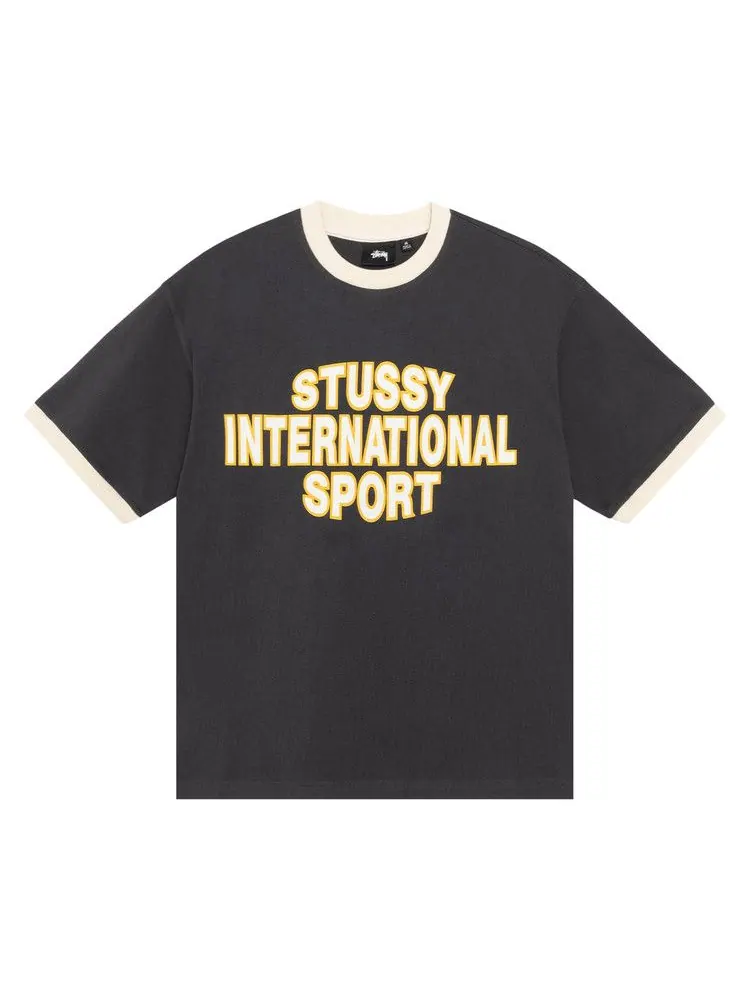 Футболка Stussy Sport Ringer Tee — изображение 1 из 2, черный
