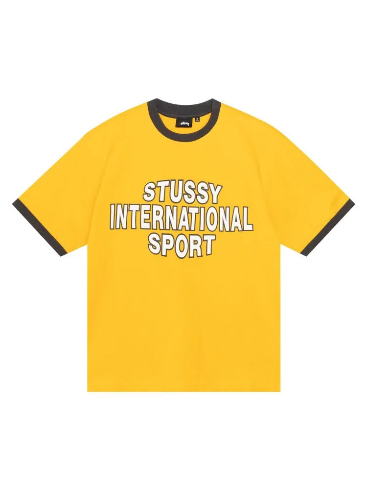 Футболка Stussy Sport Ringer Tee — изображение 1 из 2, золото