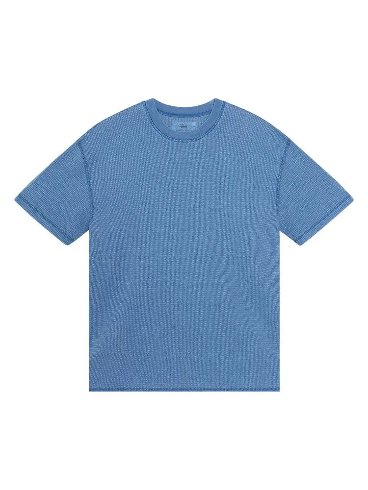 Футболка Stussy Pigment Dyed Short-Sleeve Thermal — изображение 1 из 2, синий