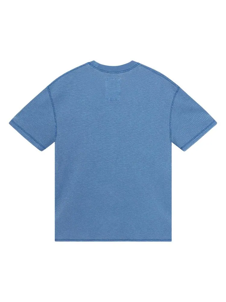 Футболка Stussy Pigment Dyed Short-Sleeve Thermal — изображение 2 из 2, синий