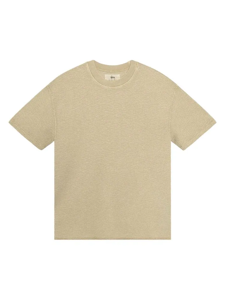 Футболка Stussy Pigment Dyed Short-Sleeve Thermal — изображение 1 из 2, бежевый