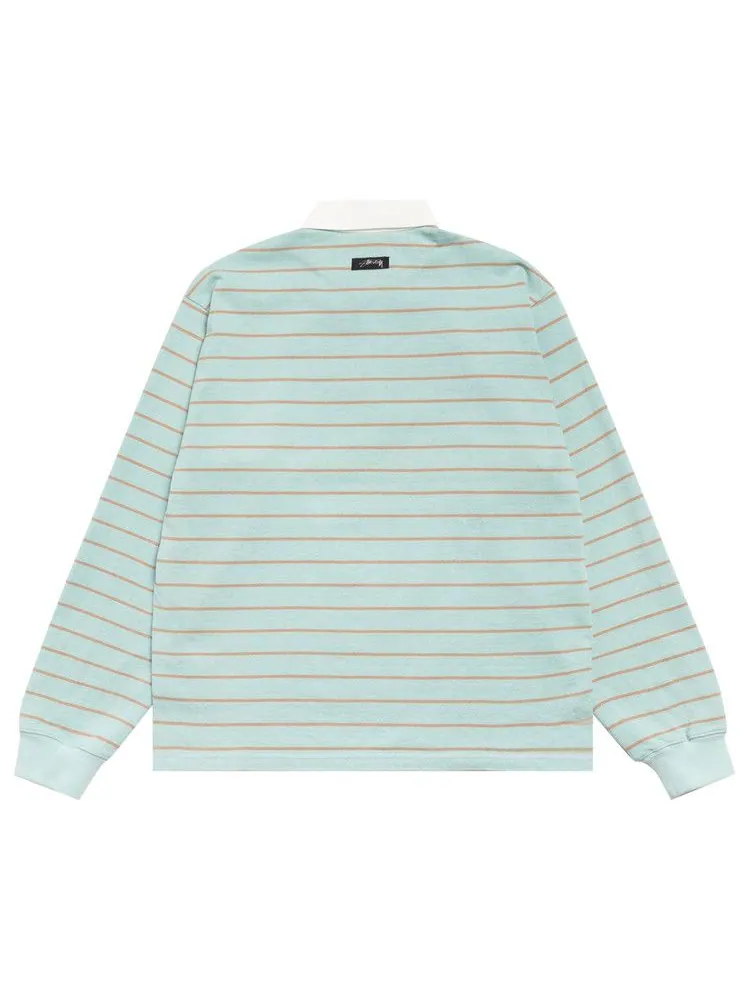 Рубашка Stussy Striped Rugby Shirt 'Blue' — изображение 2 из 2, синий