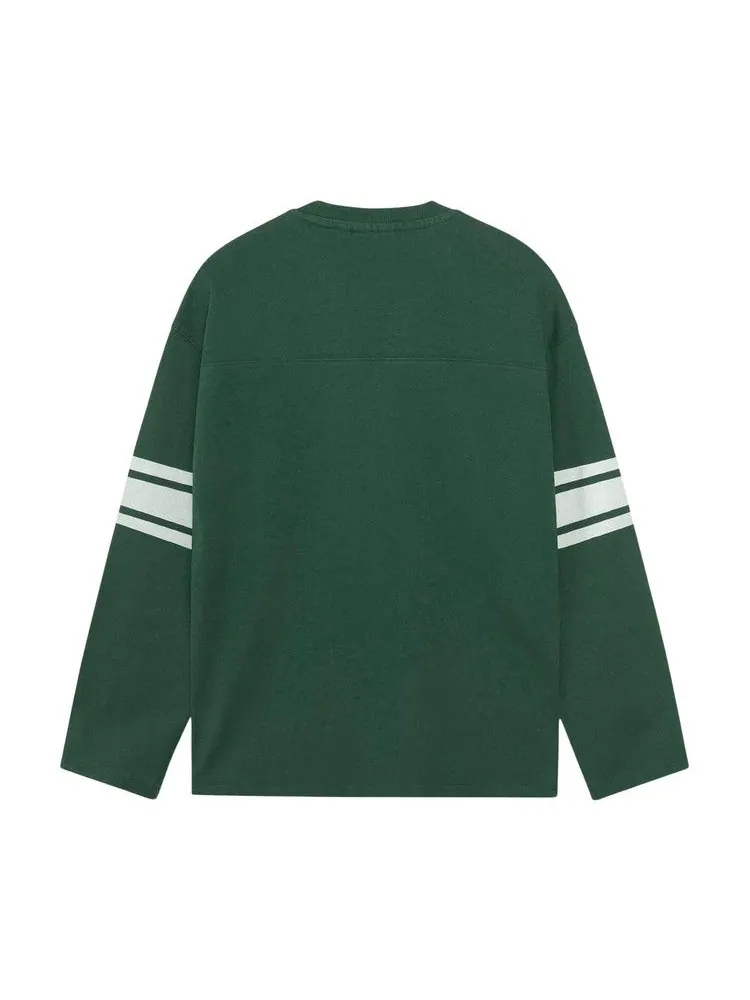Свитер Stussy Football Crew — изображение 2 из 2, зеленый