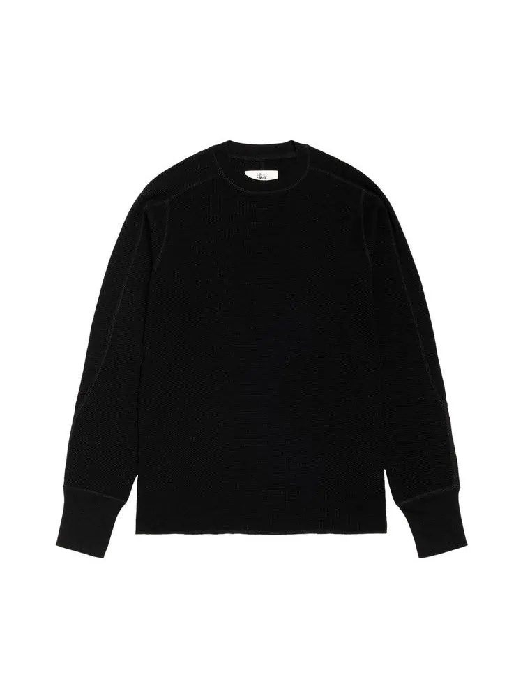 Лонгслив Stussy Wool Base Layer Thermal 'Black' — изображение 1 из 2, черный