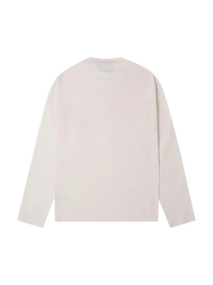 Футболка Stussy Dyed Long-Sleeve Mock Neck Tee — изображение 2 из 2, белый