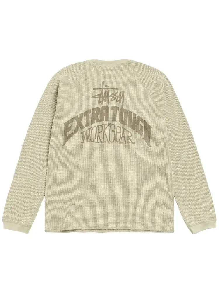 Термофутболка Stussy Extra Tough Raglan Thermal 'Desert' — изображение 2 из 2, бежевый