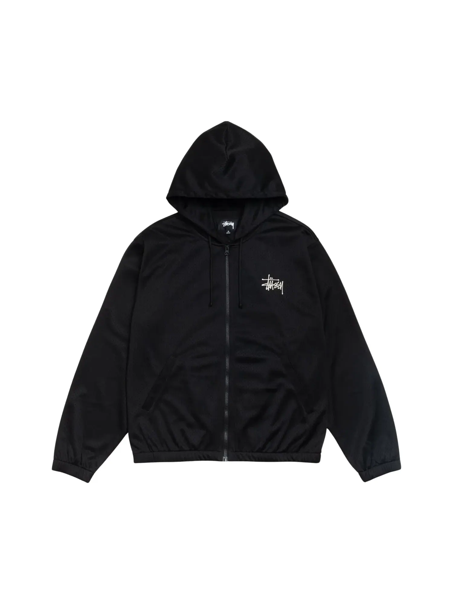 Худи Stussy Athletic Mesh Zip Hoodie — изображение 1 из 2, черный