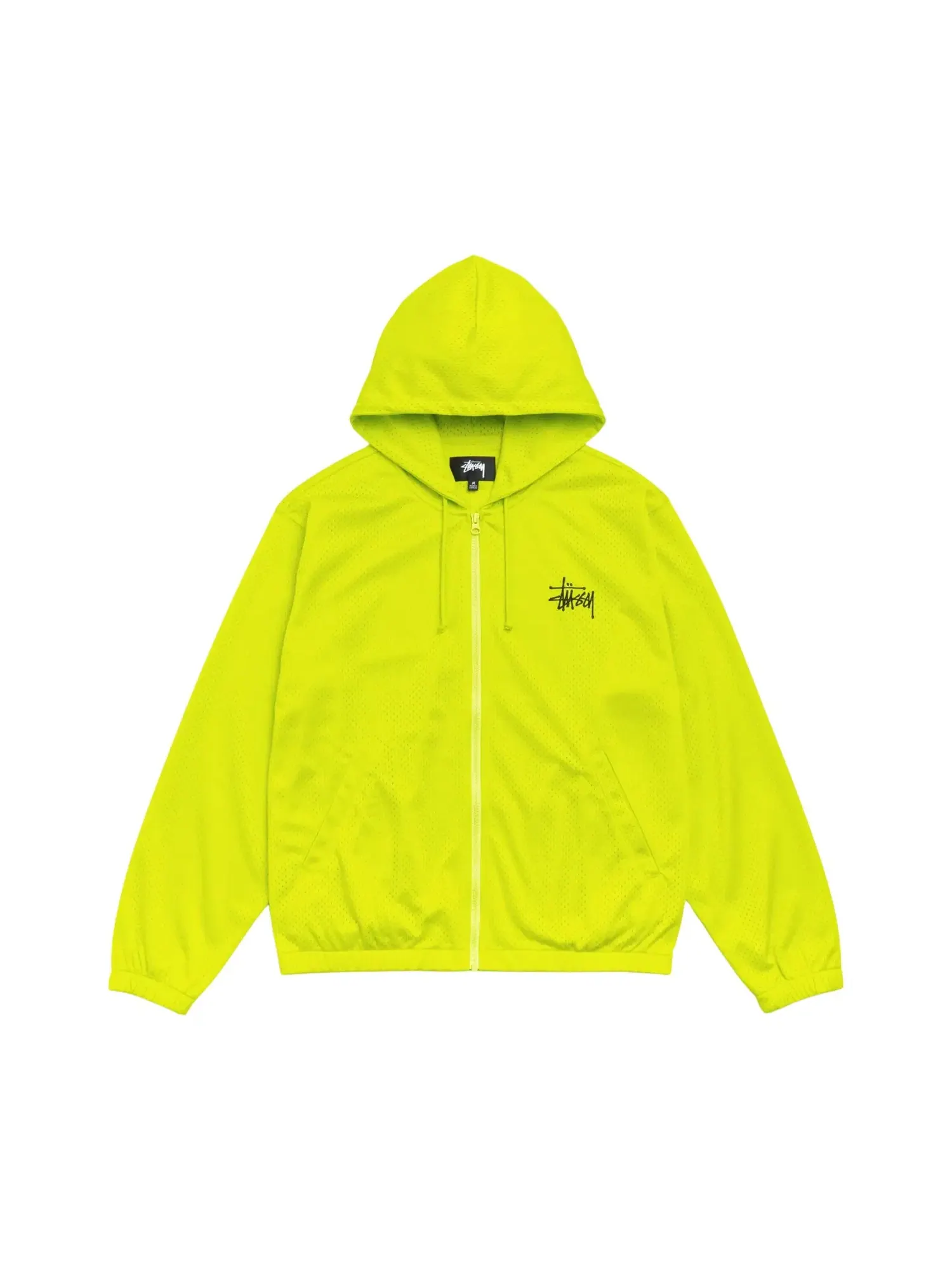 Спортивная сетчатая толстовка на молнии Stussy — изображение 1 из 2, зеленый