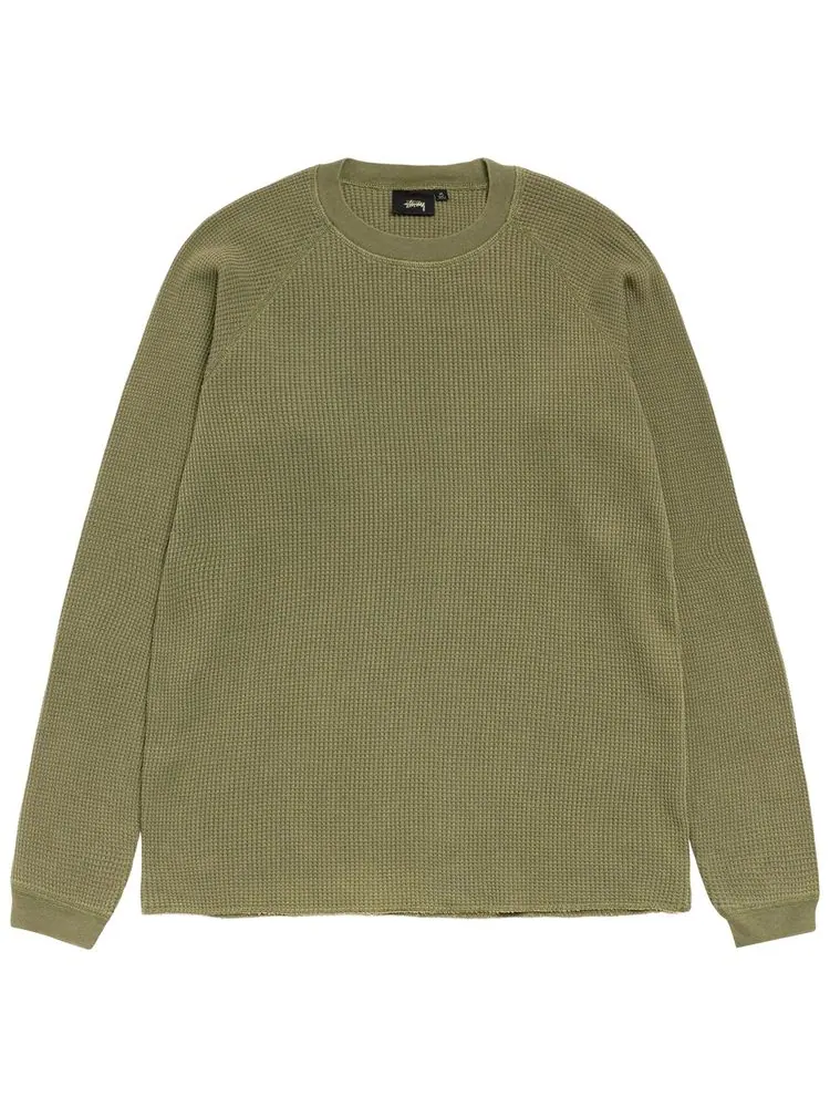 Термофутболка Stussy Mantra Raglan Thermal — изображение 1 из 2, зеленый