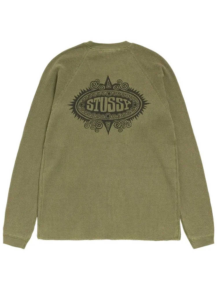Термофутболка Stussy Mantra Raglan Thermal — изображение 2 из 2, зеленый
