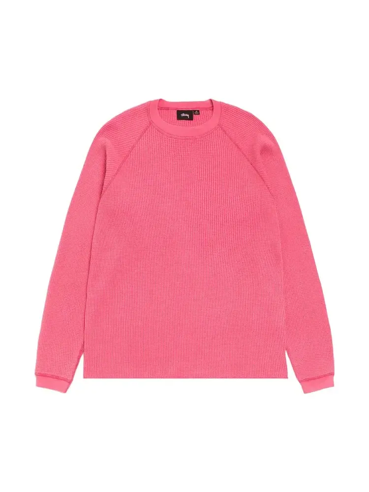 Термофутболка Stussy Mantra Raglan Thermal 'Pink' — изображение 1 из 2, розовый