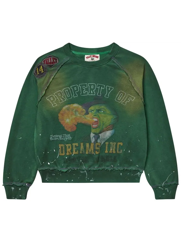 Свитшот Vale Forever Hot Breathe Crewneck — изображение 1 из 2, зеленый
