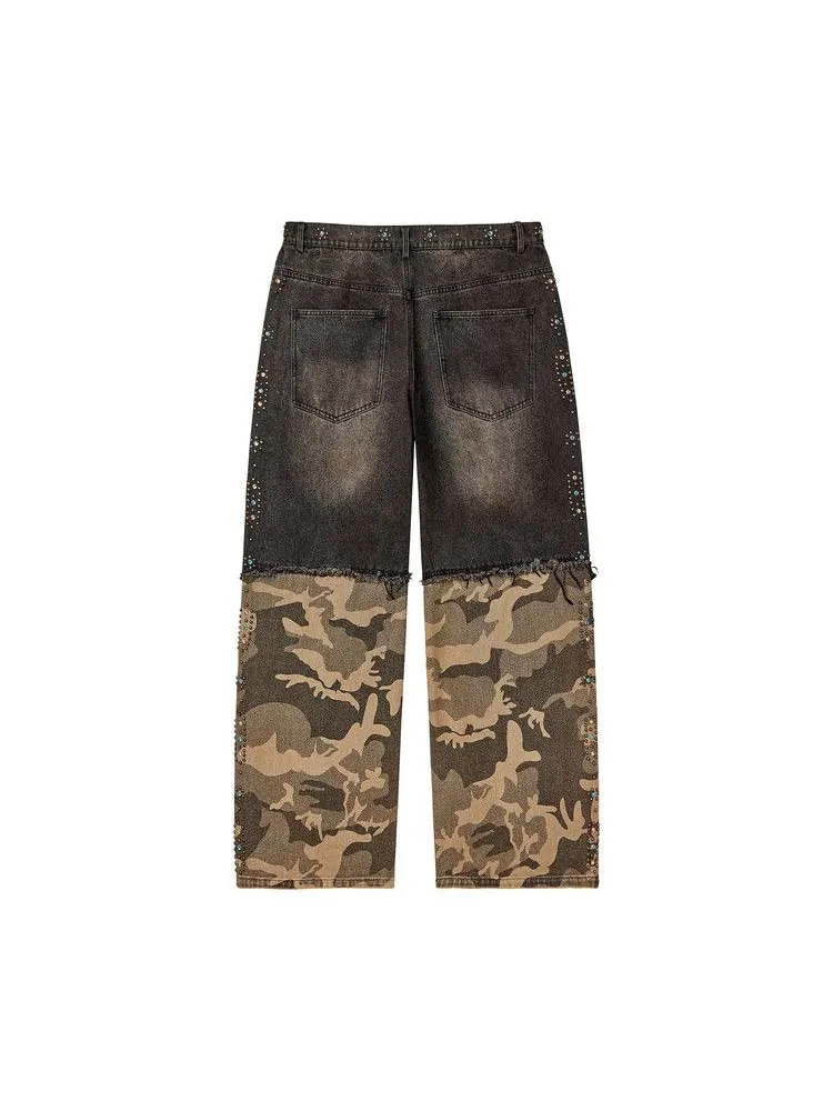Брюки Vale Forever Armor Denim — изображение 2 из 2, черный/бежевый