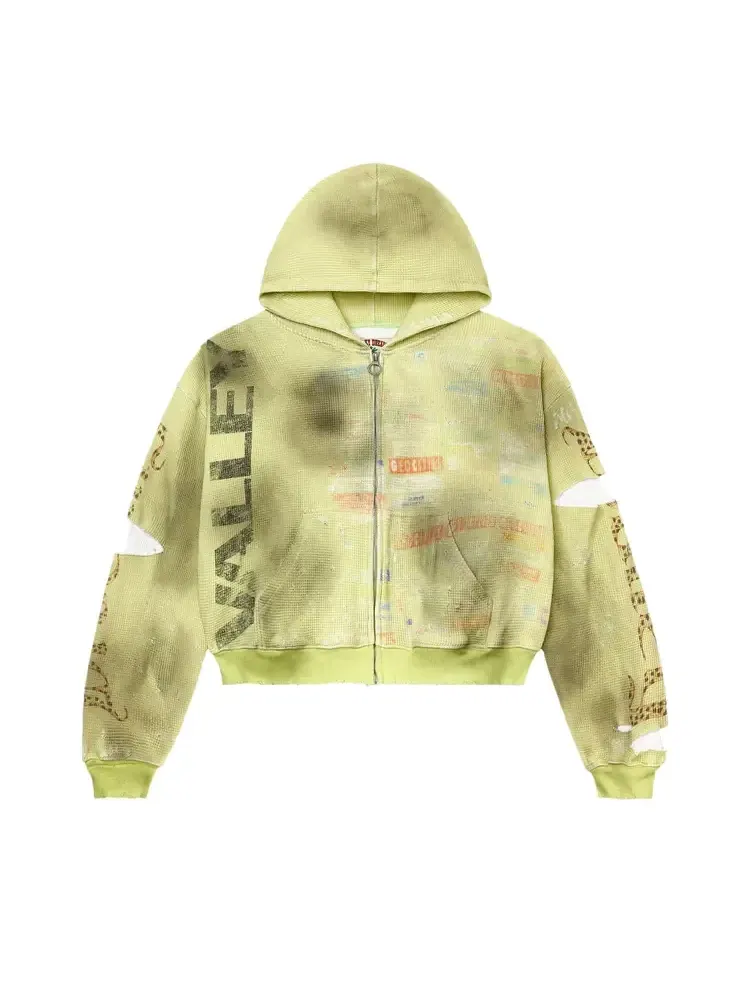 Vale Forever Glitch Zip Up 'Hack Green' — изображение 1 из 2, зеленый