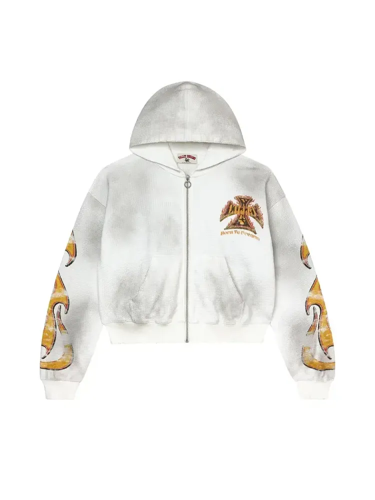 Куртка-бомбер Vale Forever Reborn Waffle Zip Up 'White' — изображение 1 из 2, белый