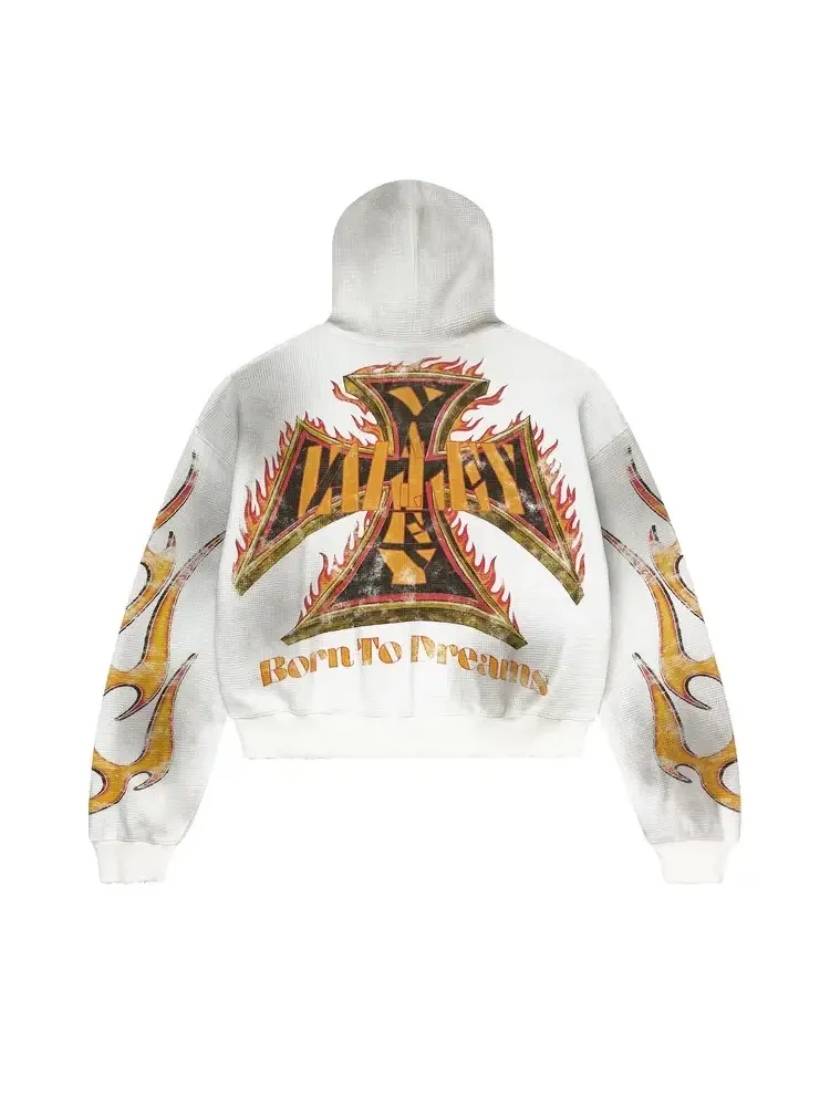 Куртка-бомбер Vale Forever Reborn Waffle Zip Up 'White' — изображение 2 из 2, белый