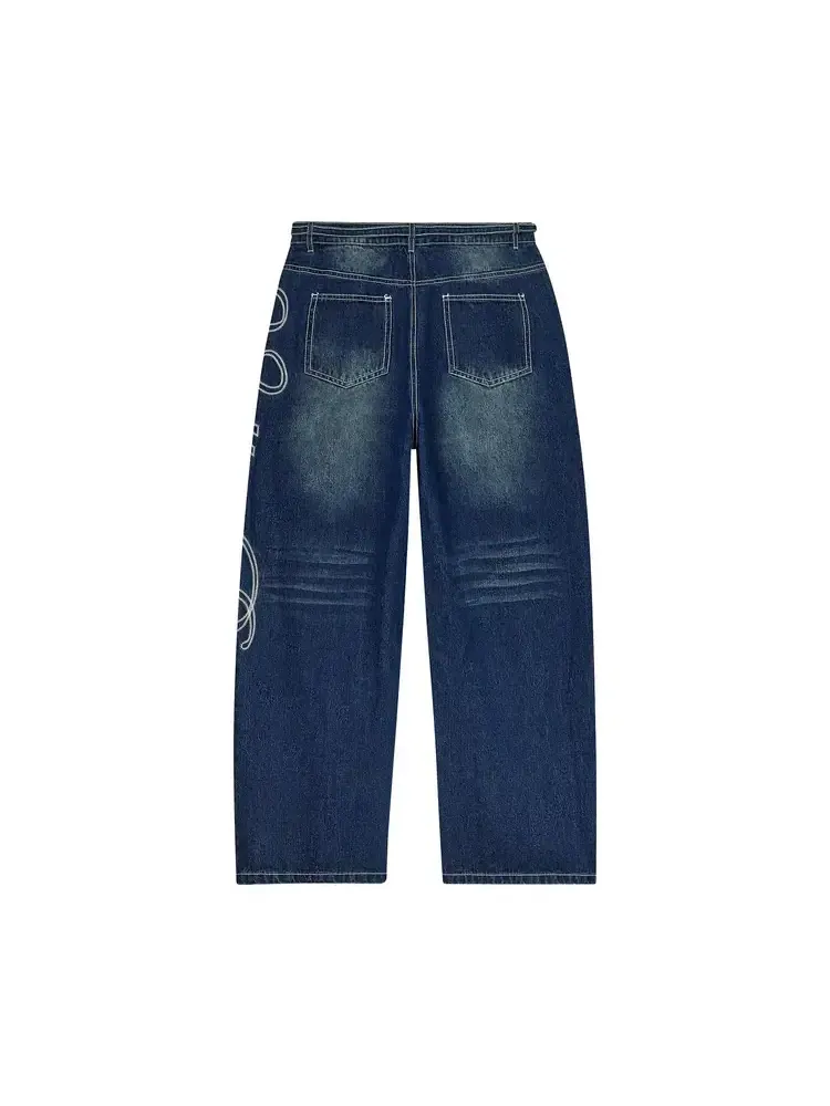 Джинсы Vale Forever Big Stitch Denim 'Blue' — изображение 2 из 2, синий