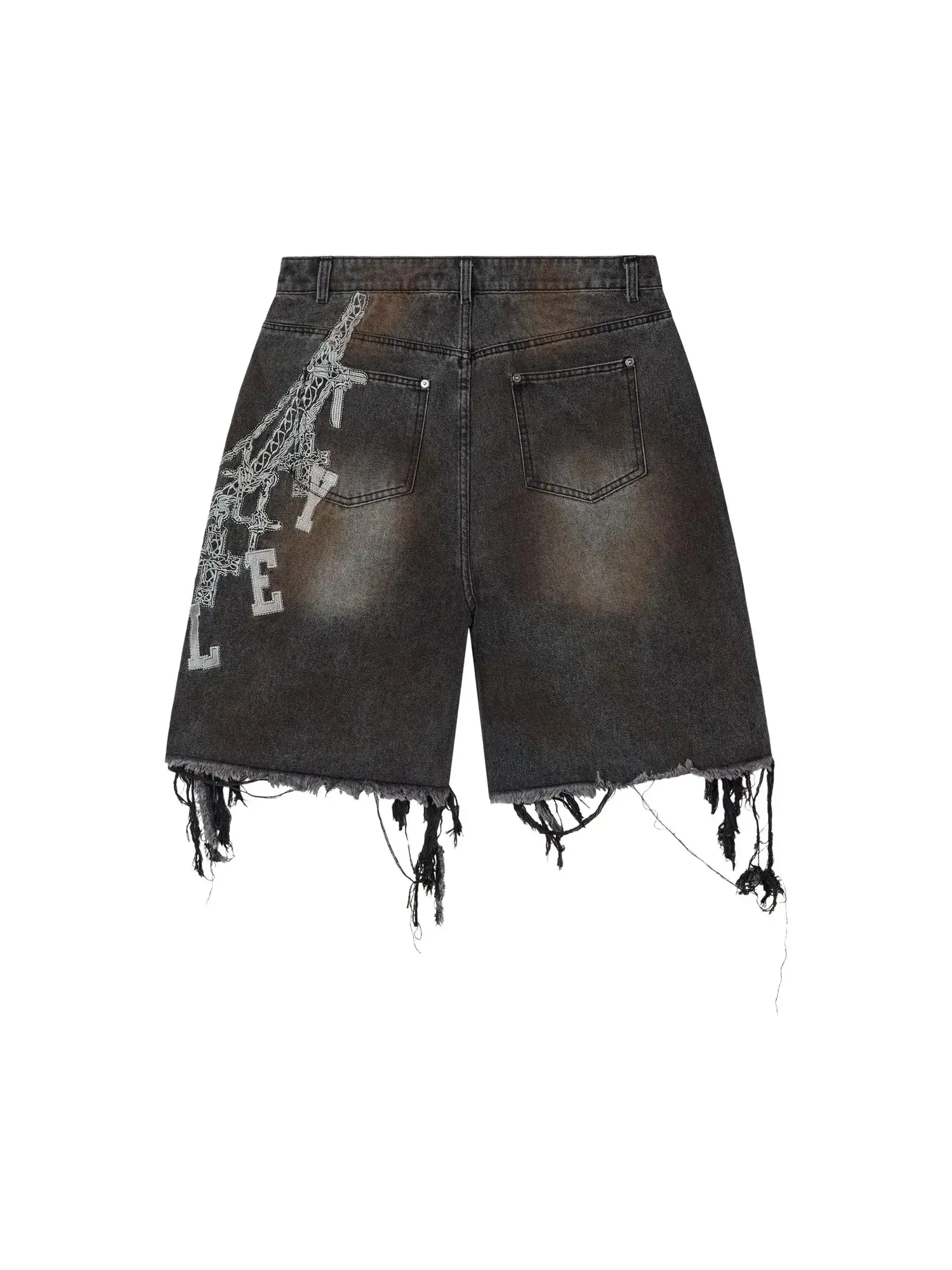 Джинсовые шорты Vale Forever Chain Jorts — изображение 2 из 2, черный