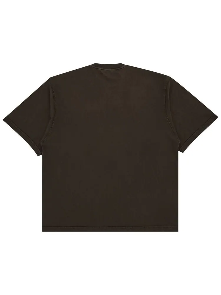 Футболка Ottolinger Oversized Charm T-Shirt Dark Brown Wash — изображение 2 из 3, коричневый
