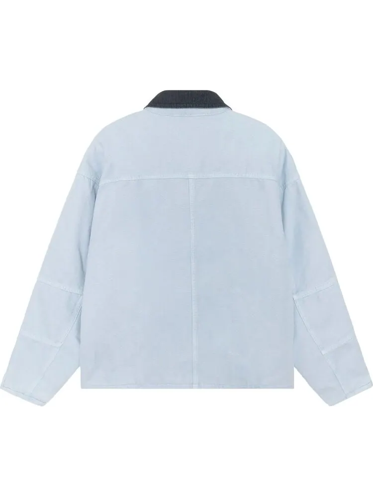 Куртка Stussy Washed Canvas Shop 'Light Blue' — изображение 2 из 2, синий