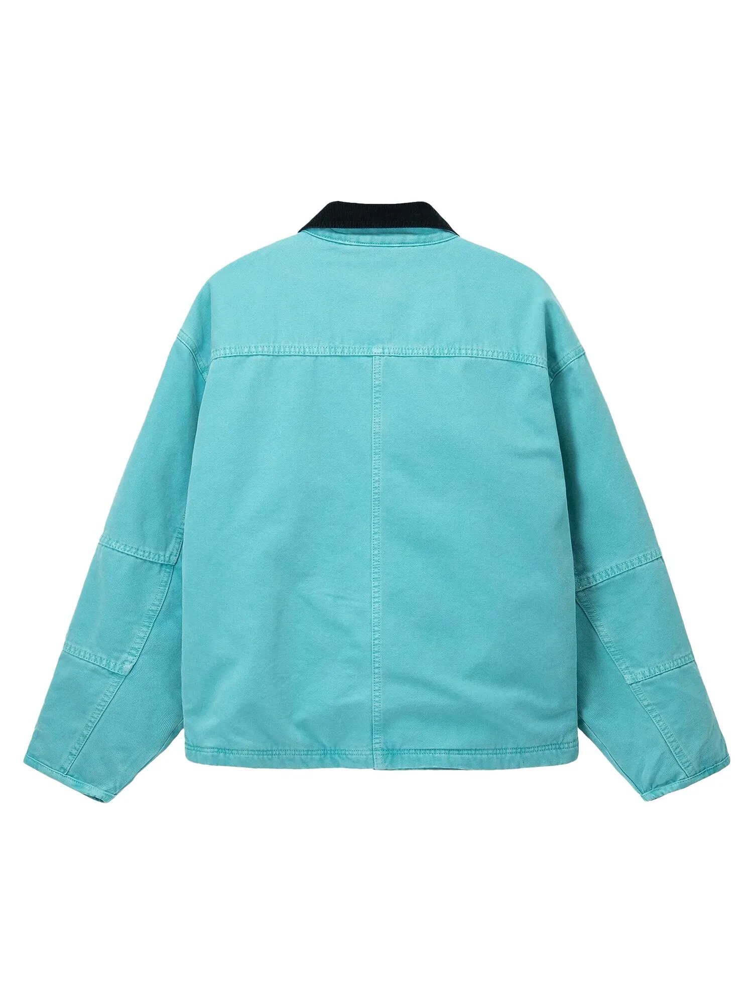Куртка Stussy из стираной парусины, темно-бирюзовая — изображение 2 из 2, бирюзовый
