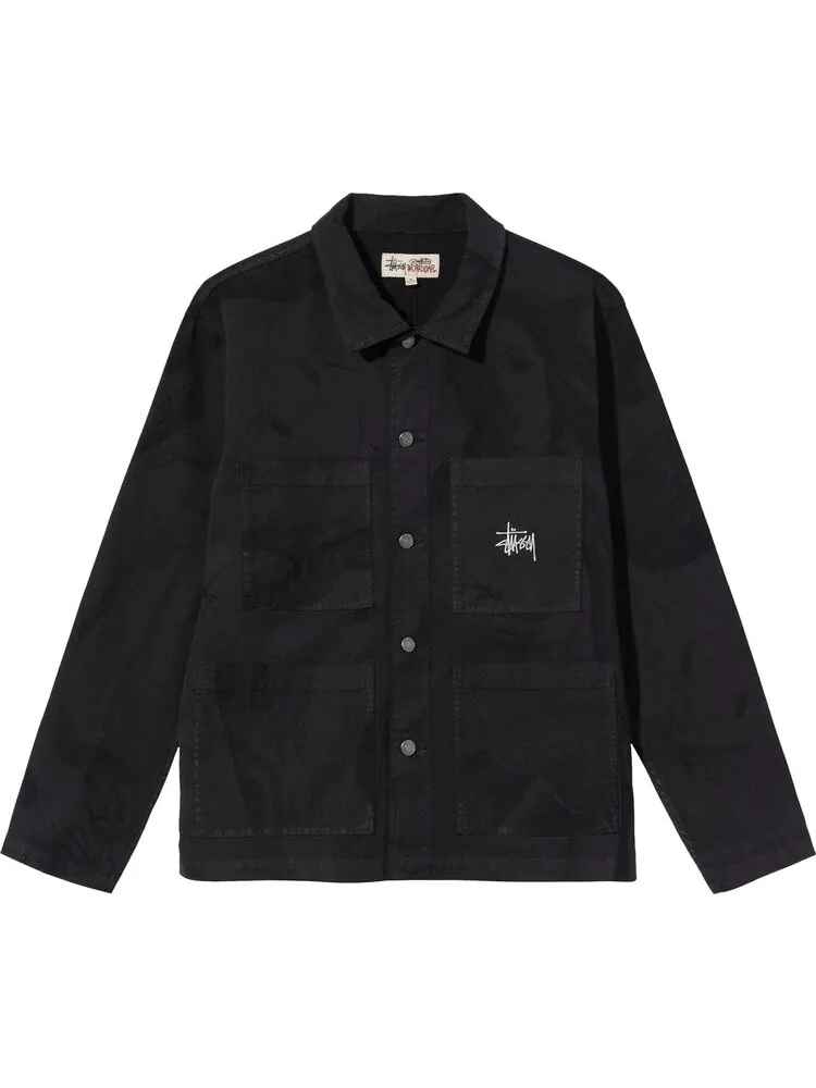 Куртка Stussy Venus Chore Jacket 'Black' — изображение 1 из 2, черный