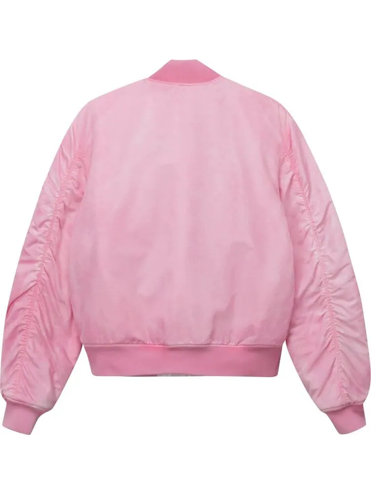 Бомбер Stussy Dyed Nylon Bomber 'Pink' — изображение 2 из 2, розовый