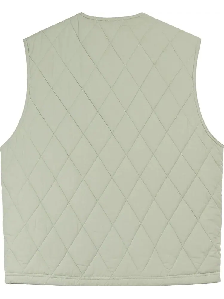 Жилет Stussy Diamond Quilted Vest 'Sage' — изображение 2 из 2, зеленый
