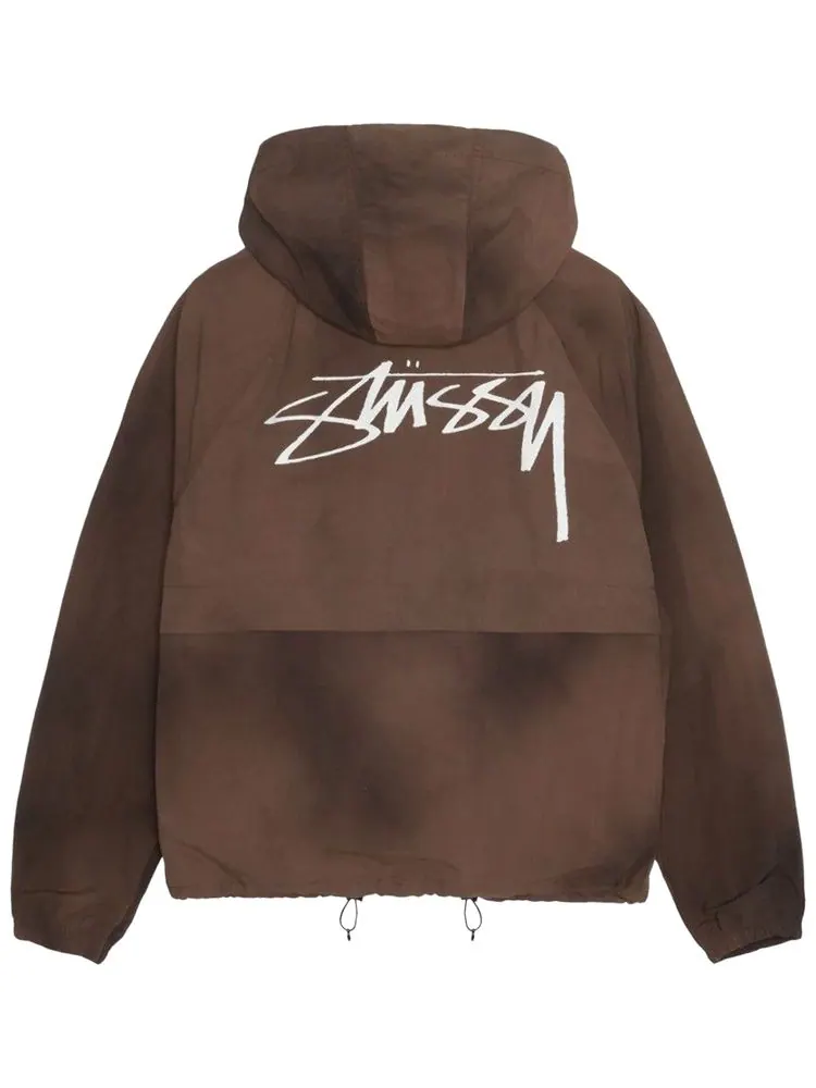 Куртка Stussy Wave Dye Beach Shell Jacket 'Coffee' — изображение 2 из 2, коричневый