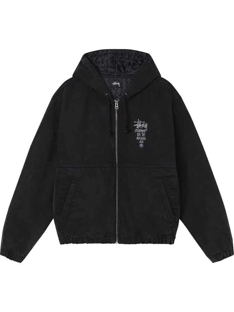 Куртка Stussy Canvas Insulated Work Jacket — изображение 1 из 2, черный