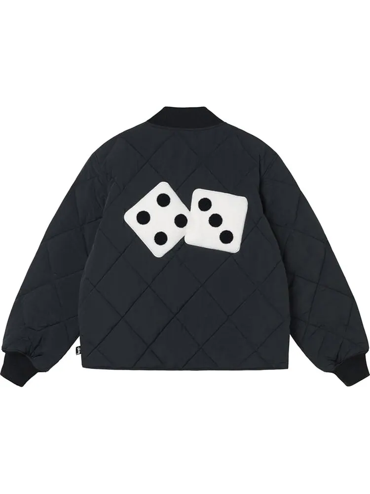 Куртка Stussy Dice Quilted Liner Jacket 'Black' — изображение 2 из 2, черный
