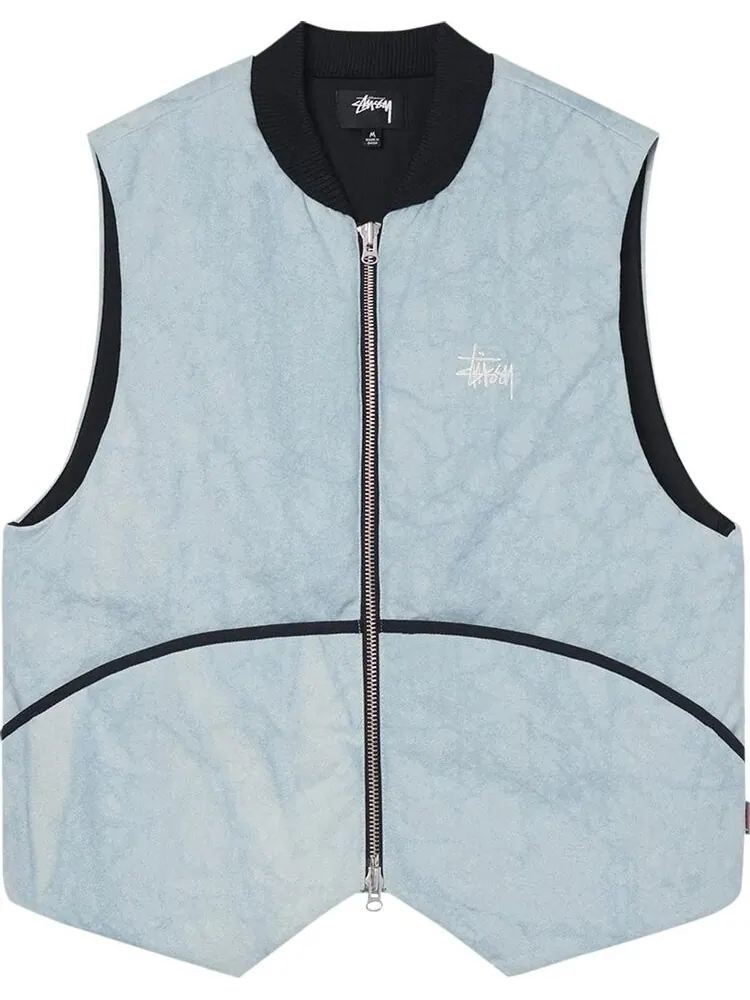Жилет Stussy Washed Canvas Primaloft Vest 'Light Blue'