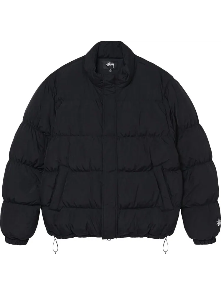 Пуховик Stussy Ripstop Down Puffer Jacket 'Black' — изображение 1 из 2, черный