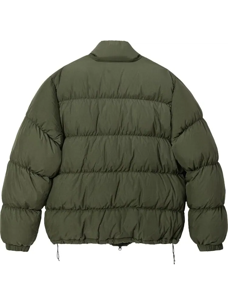 Пуховик Stussy Ripstop Down Puffer Jacket 'Olive' — изображение 2 из 2, зеленый