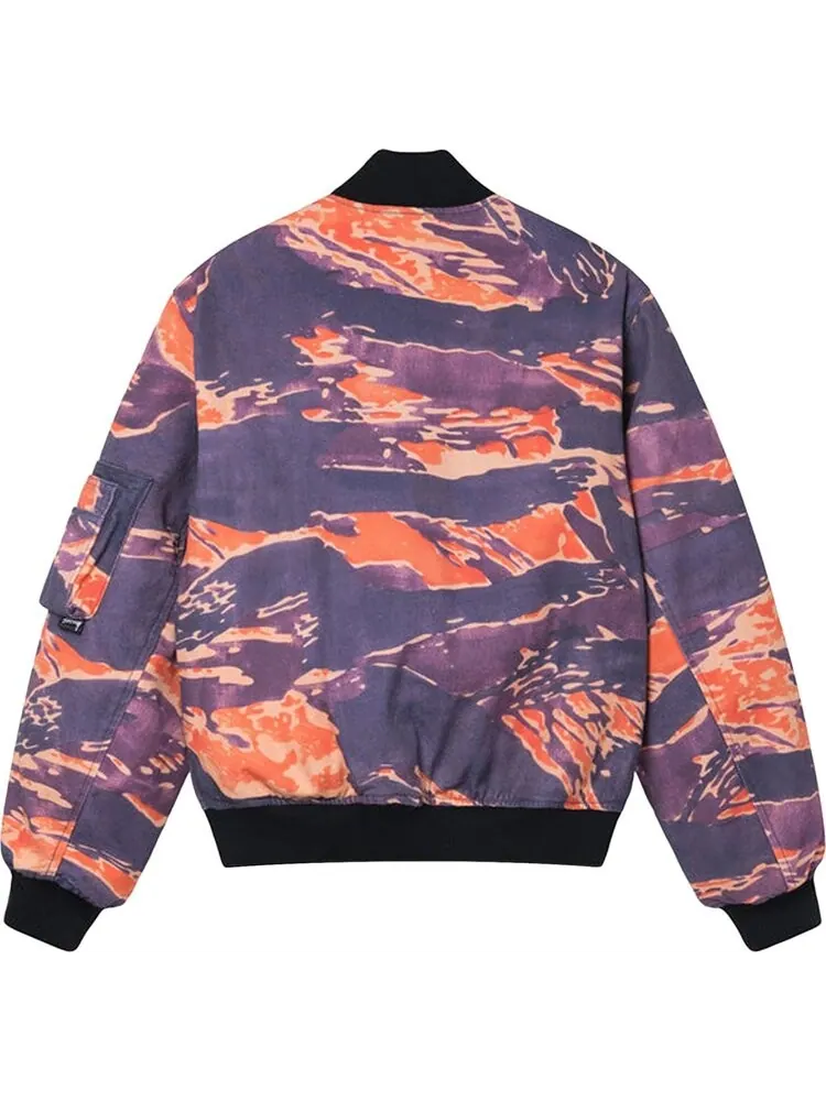 Бомбер Stussy Tigris Canvas Bomber 'Purple' — изображение 2 из 2, фиолетовый