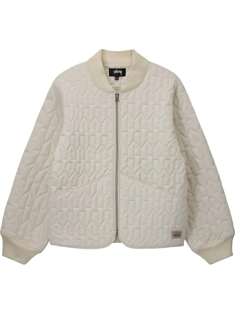 Куртка Stussy S Quilted Liner Jacket 'Cream' — изображение 1 из 2, бежевый