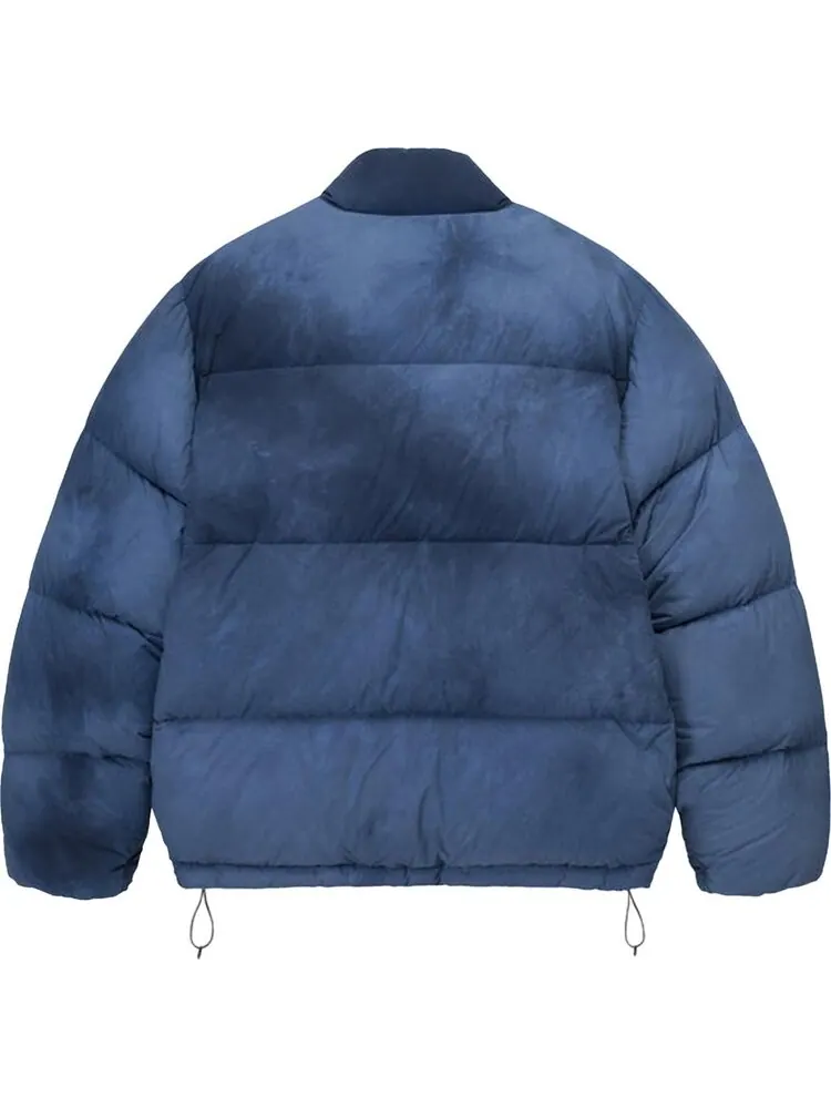 Пуховик Stussy Recycled Nylon Down Puffer 'Washed Navy' — изображение 2 из 2, синий