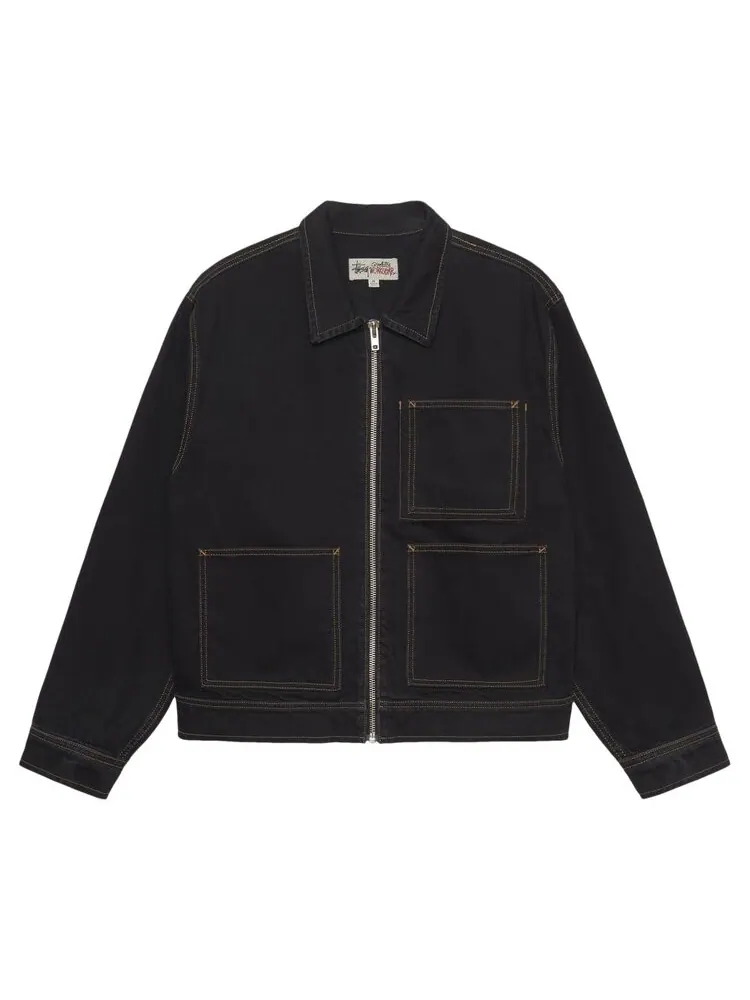 Куртка Stussy Zip Work Jacket — изображение 1 из 2, синий
