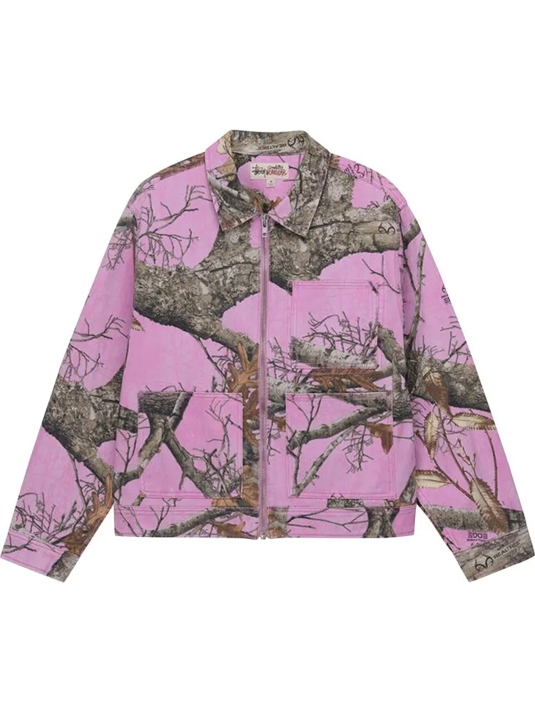 Куртка Stussy Realtree Edge Zip Work Jacket 'Pink' — изображение 1 из 2, мульти
