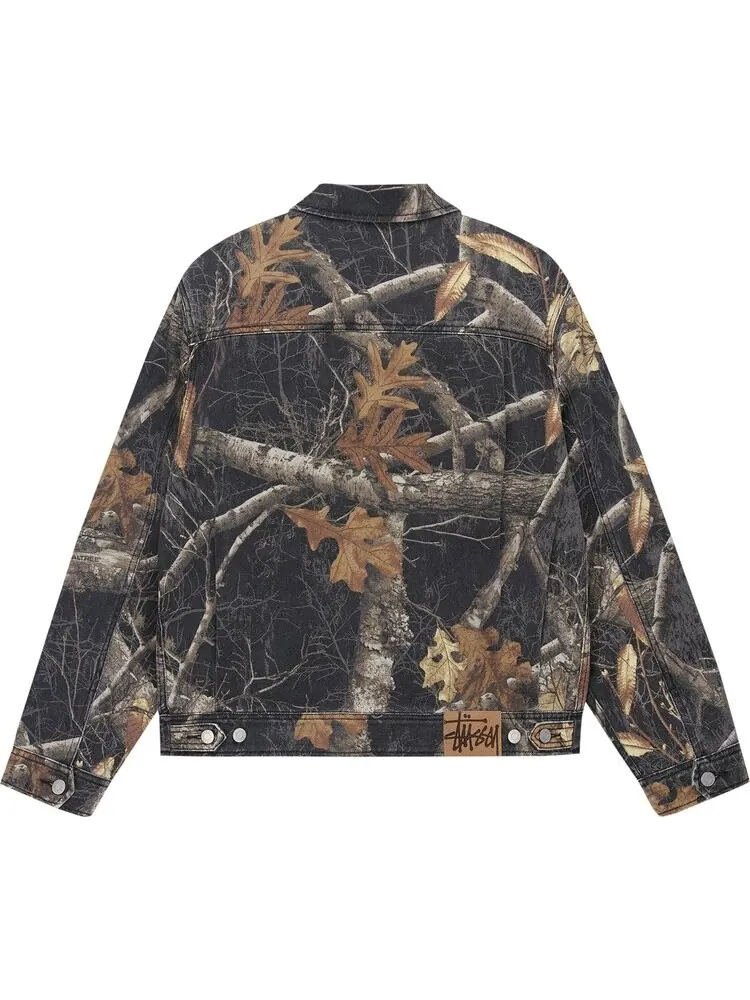 Куртка Stussy Zip Work Realtree Edge 'Black' — изображение 2 из 2, черный