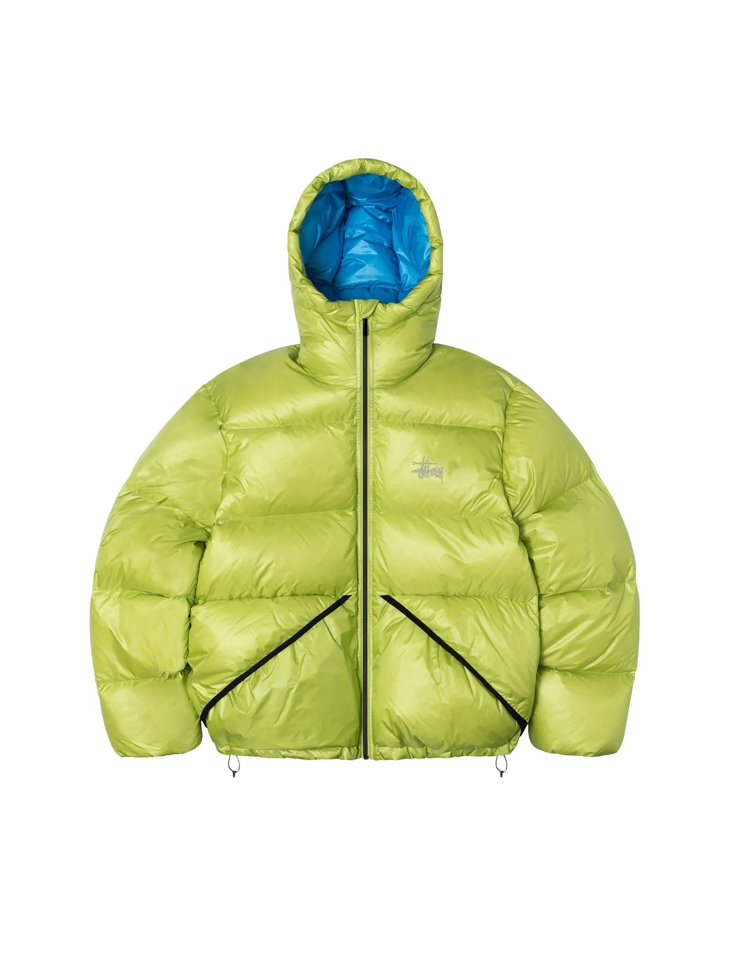 Пуховая парка Stussy из микро-рипстопа, цвет Лайм — изображение 1 из 2