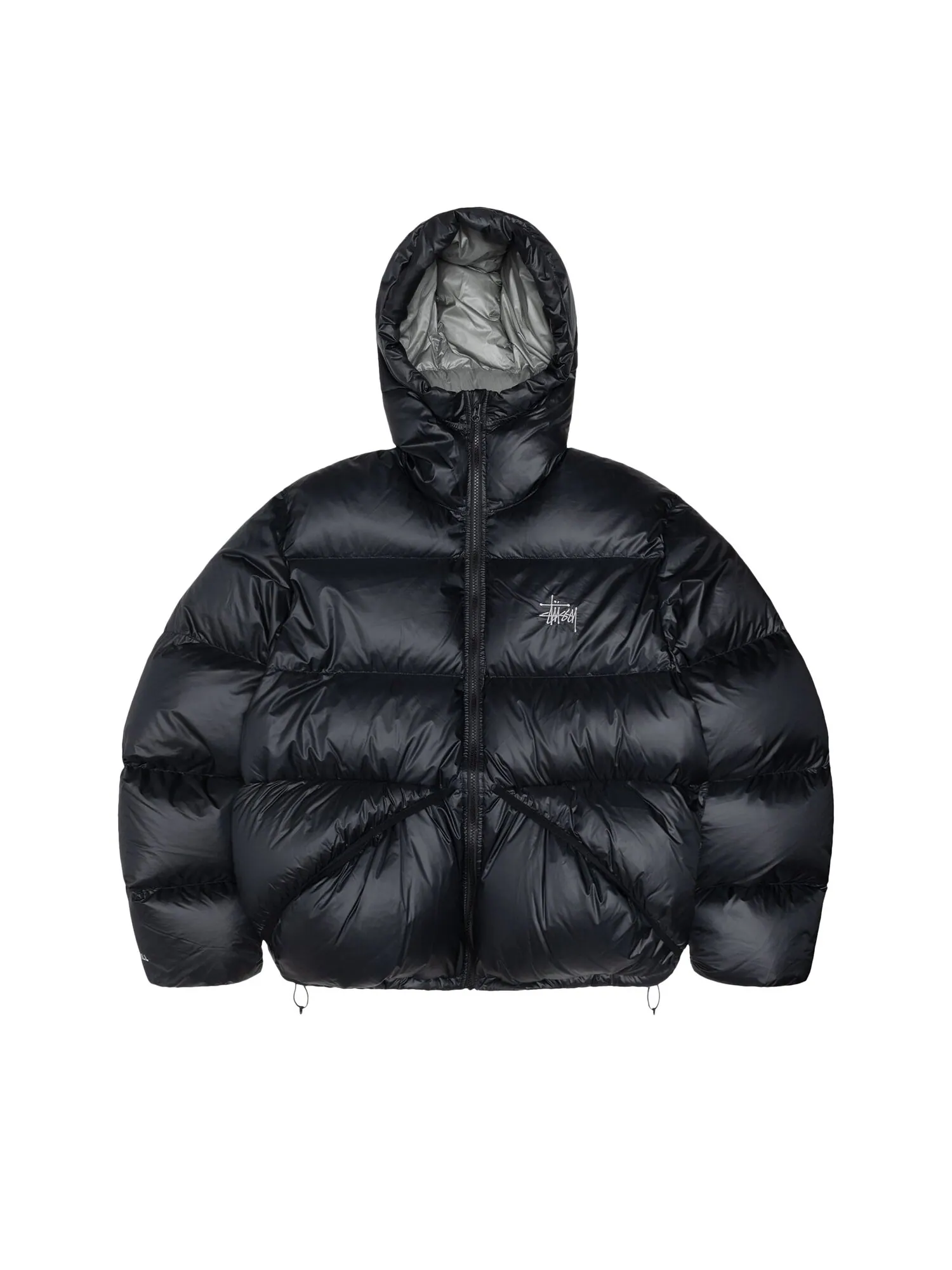Пуховая парка Stussy Micro Ripstop Phantom Black — изображение 1 из 2, черный