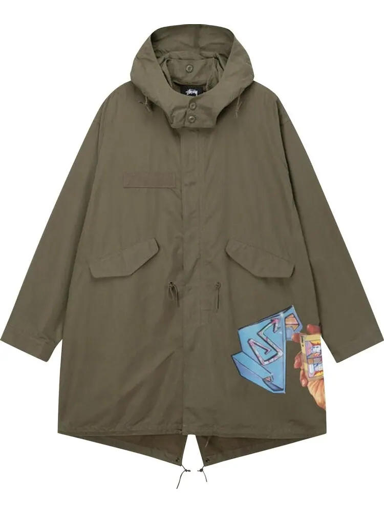 Парка Stussy Goldie Fishtail Parka 'Olive'