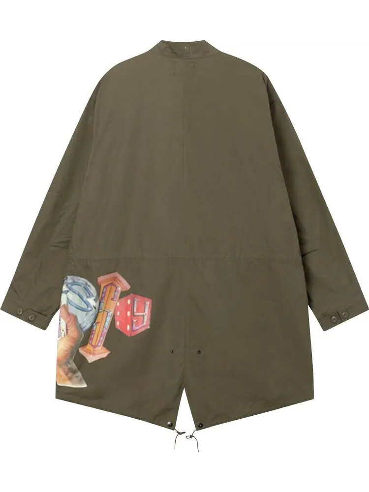 Парка Stussy Goldie Fishtail Parka 'Olive' — изображение 2 из 2, зеленый